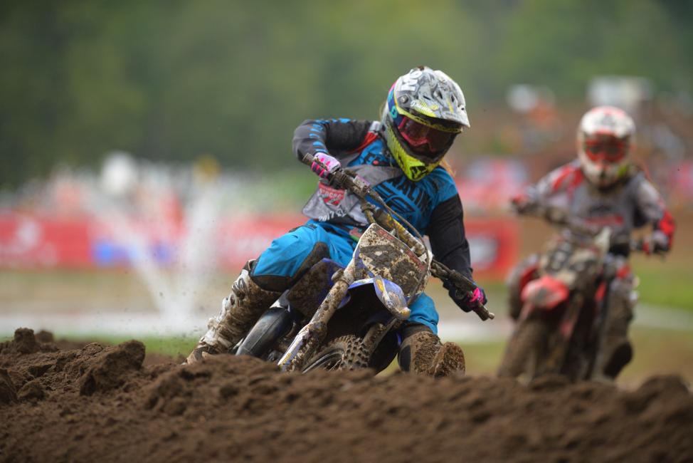 Jazzmyn Canfield has her eyes set on the Girls (11-16) National Championship after an impressive first moto win.