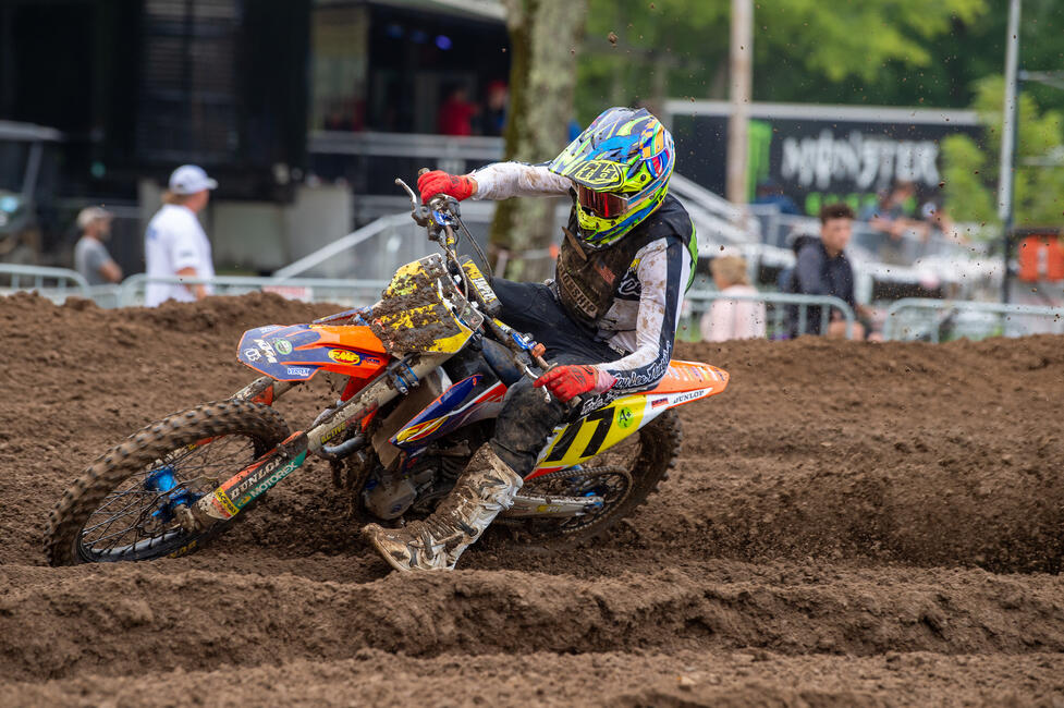 Caden Braswell's Moto 3 win vaulted him to the Schoolboy 2 championship. Photo: Ken Hill