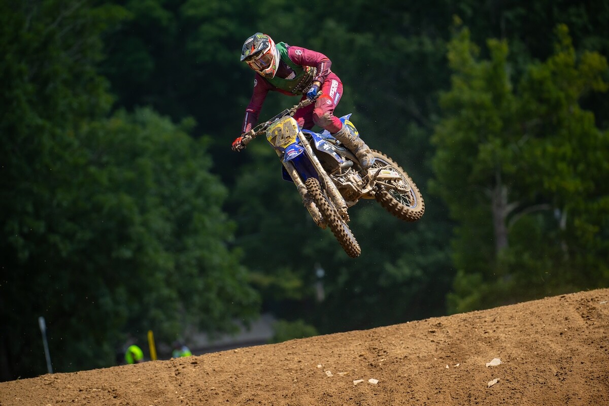Yamaha rider Owen Covell captured the Moto 1 win in 250 B.