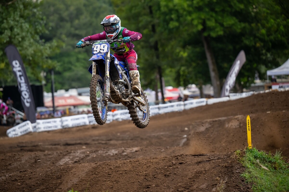 Yamaha rider La La Turner has led every lap of the two Women's motos thus far.