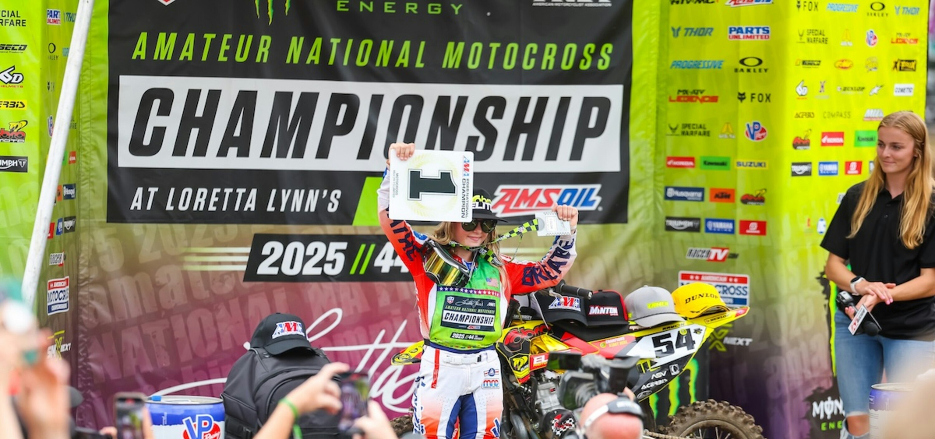 11-Year-Old Youth Motocross Racer Raycin Kyler Makes History as First Female to Capture AMA National Championship in Open Class