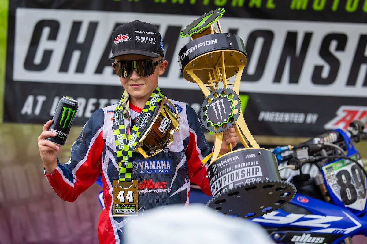 Yamaha rider Tayce Morgan took home both Mini Sr. titles on Friday.