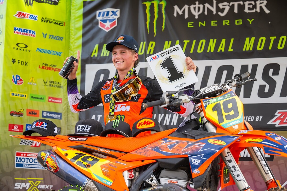 KTM rider Deacon Denno stepped up at the right time to capture the 250 B title.
