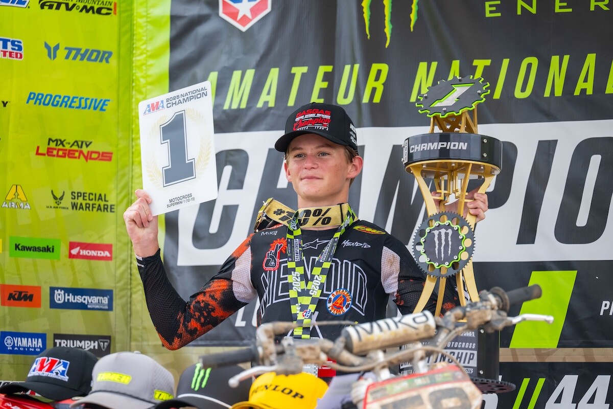 GASGAS rider Darren Pine prevailed with the Supermini 1 title.