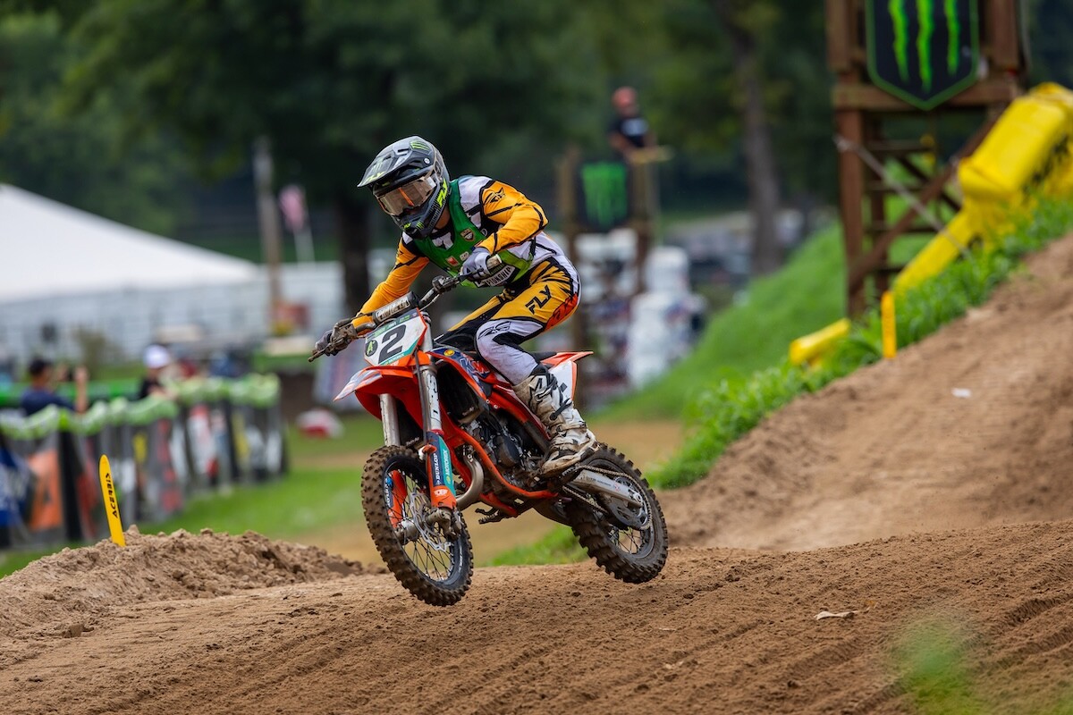 KTM rider Sawyer Gieck earned another 1-1-1 sweep in 85cc (10-12) Limited.