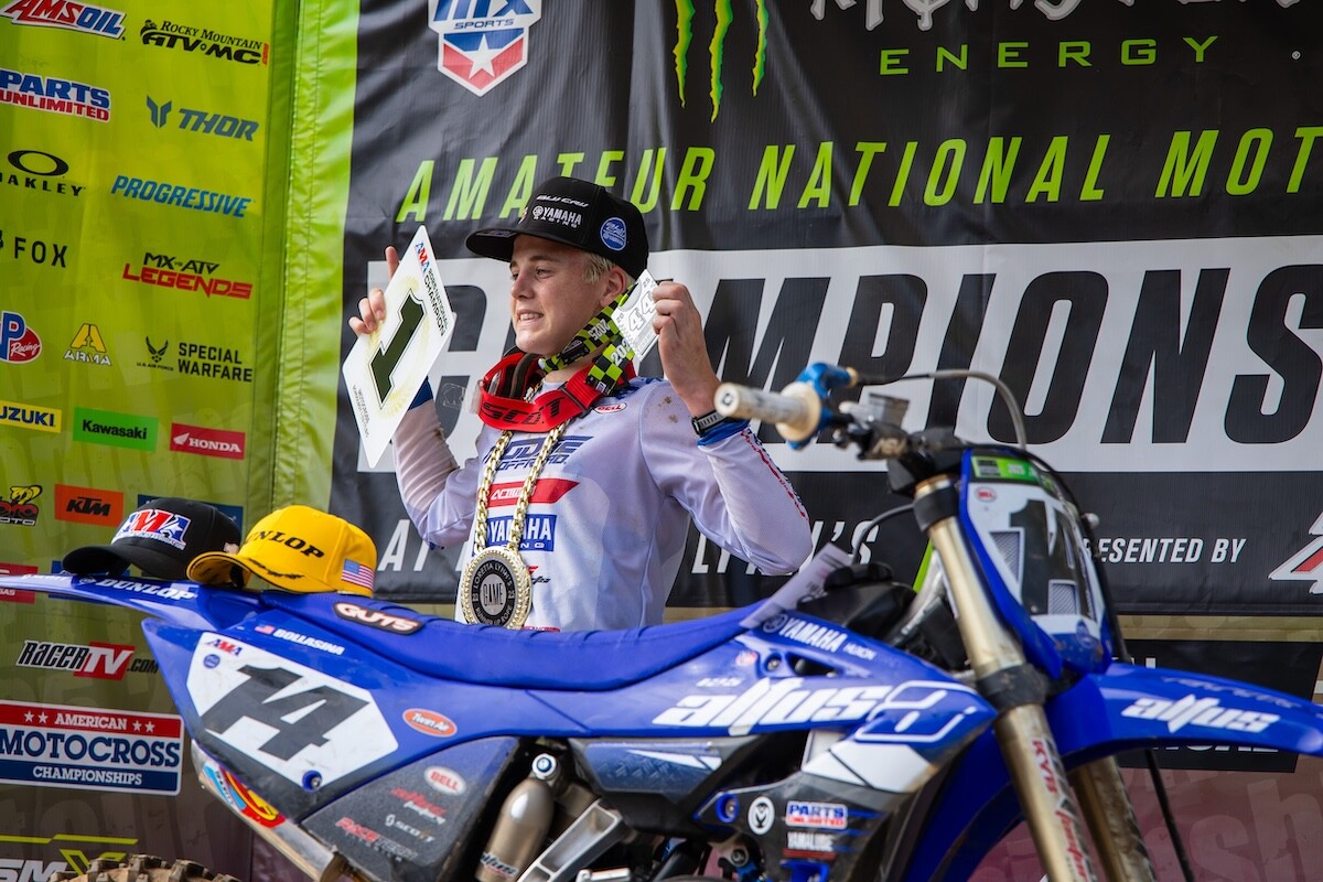 Yamaha rider Kane Bollasina captured the Schoolboy 1 title.
