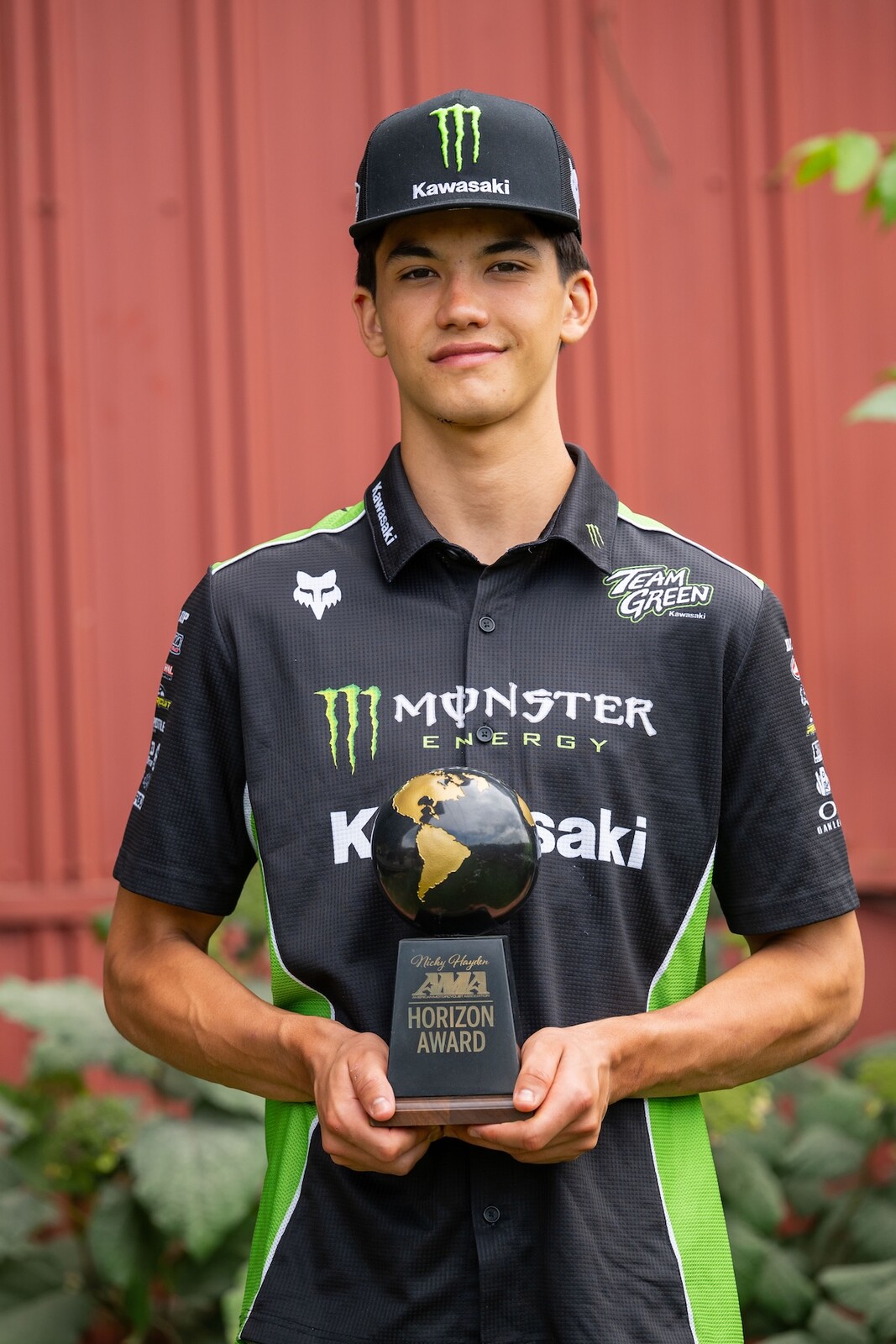 Nicky Hayden AMA Motocross Horizon Award recipient Enzo Temmerman