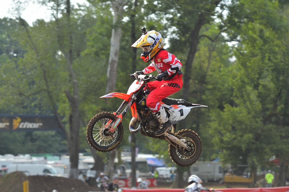 Haiden Deegan finished 36 seconds ahead of the rest of the 65cc (7-11) field today.