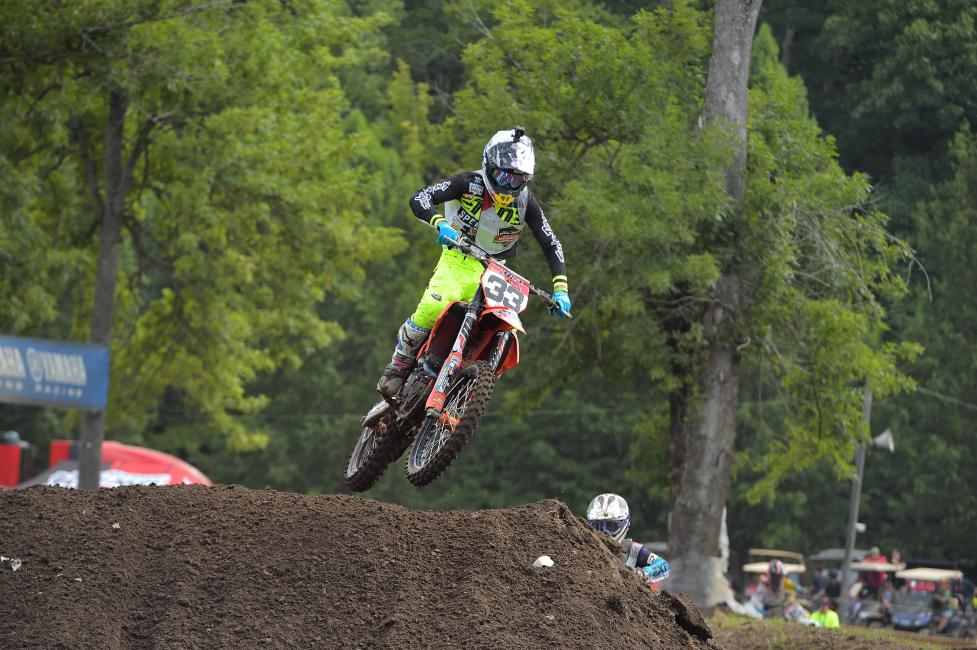 Derek Drake has earned two out of the three moto wins thus far in the week.