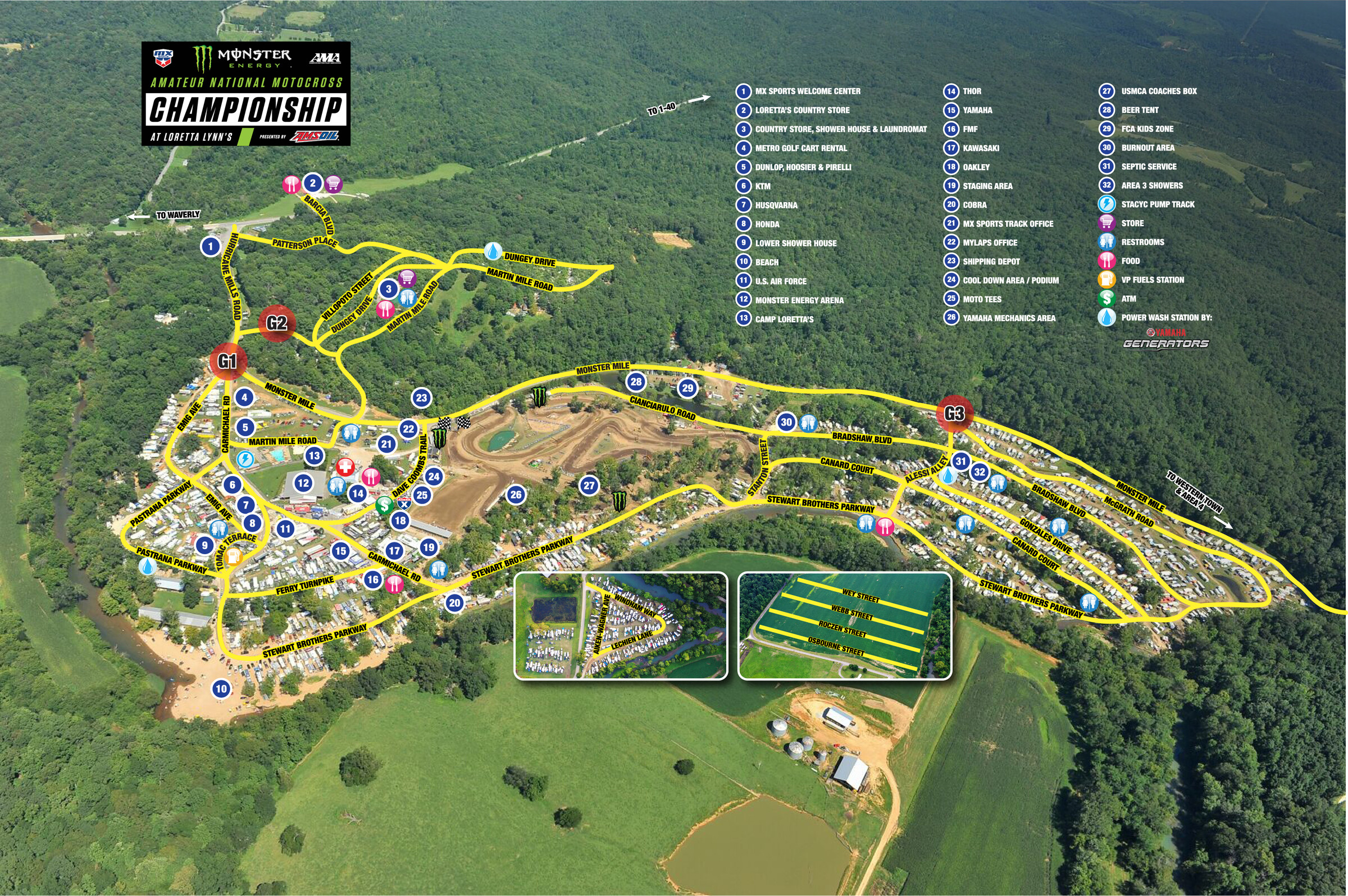 Monster Energy AMA Amateur National Motocross Championship - Facility Maps  image