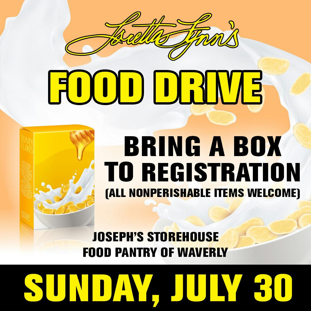 Loretta Lynn’s Food Drive Sunday, July 30