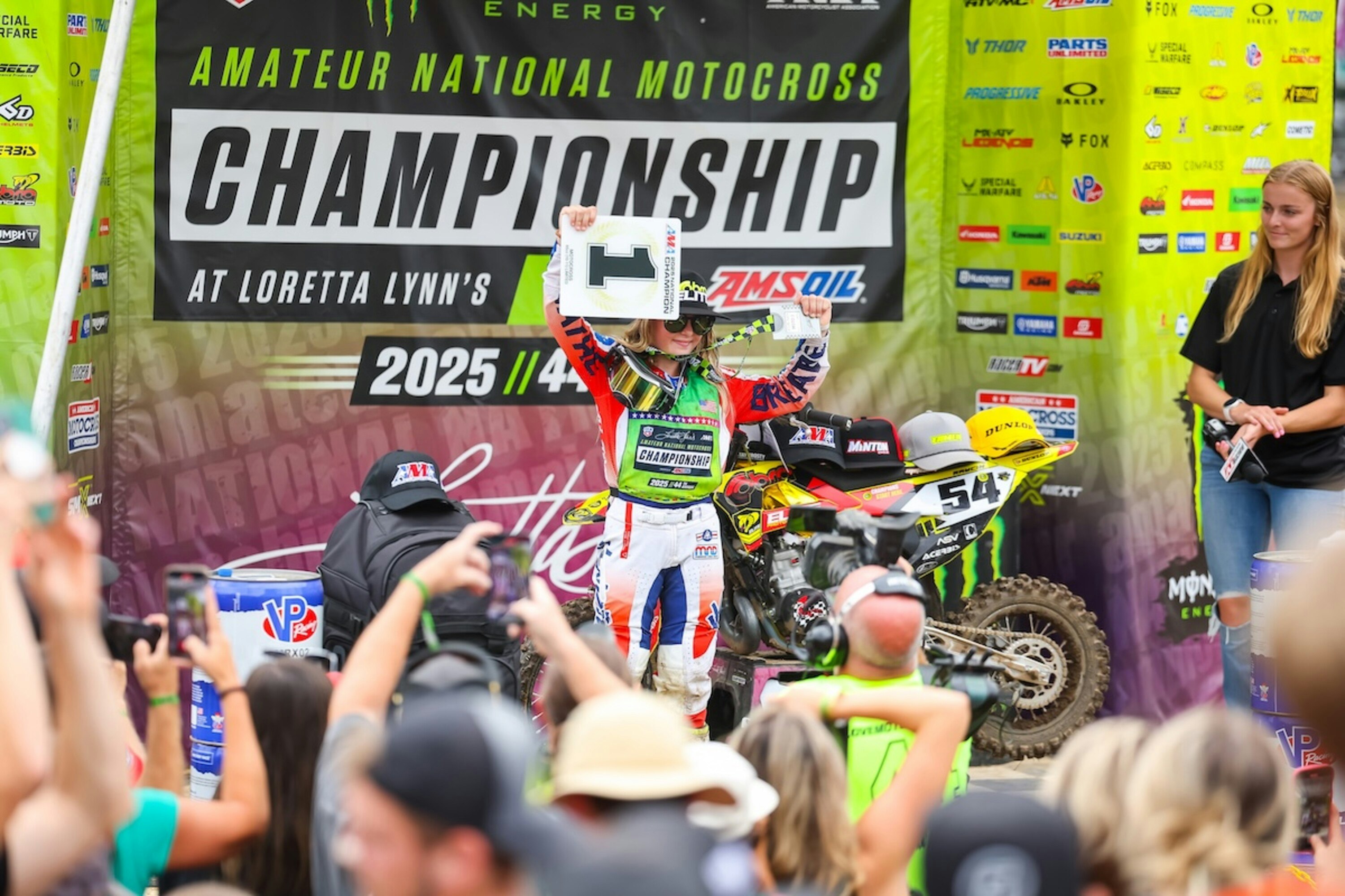 11-Year-Old Youth Motocross Racer Raycin Kyler Makes History as First Female to Capture AMA National Championship in Open Class